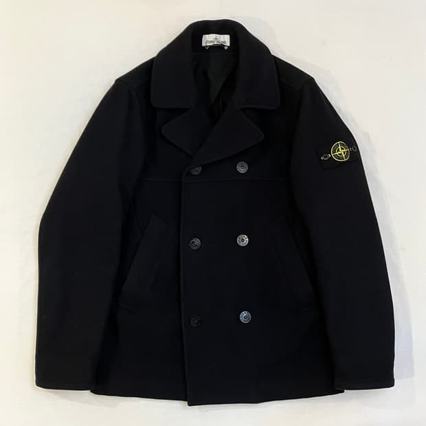 16FW 스톤아일랜드 울 피코트 블랙