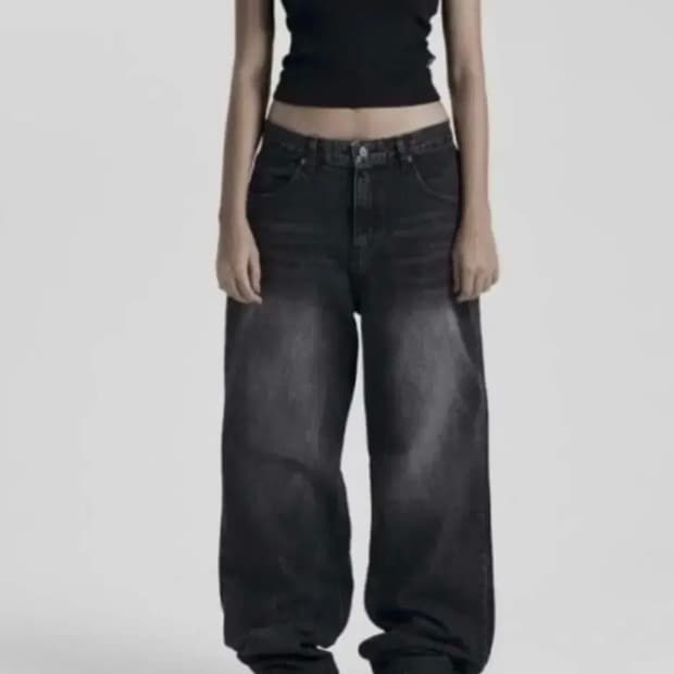 오도어 나스 ODOR Nas raw wide denim in black
