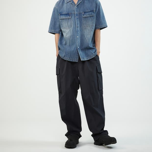 (XL)일꼬르소 나일론 원턱 카고 팬츠 봄여름