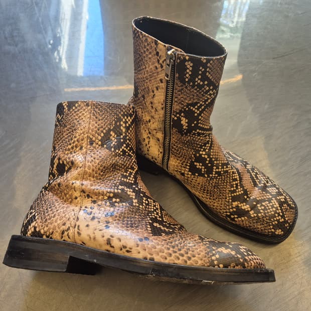 앤더슨벨 스퀘어토 파이톤 첼시부츠