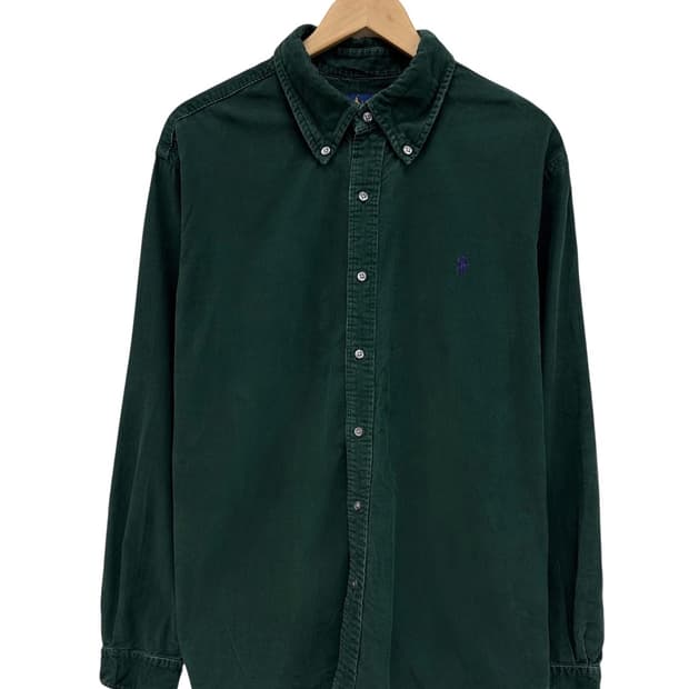  폴로 코듀로이 골덴 셔츠 그린 (2XL) 