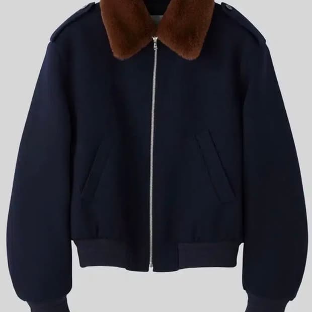 렉토 / 에폴렛 버진 울 점퍼 네이비 / M