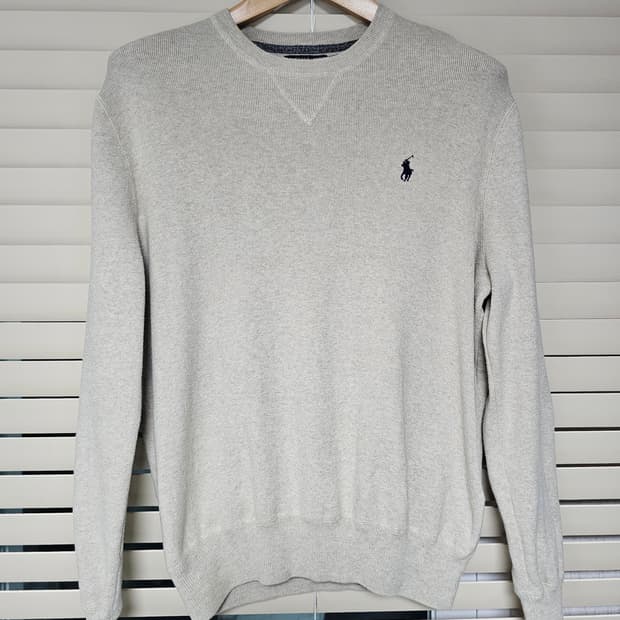 폴로 랄프로렌 베이지 니트 스웨터 M