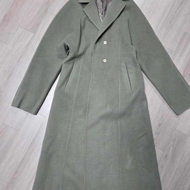 민트카키 핸드메이드 롱코트S사이즈(새상품)