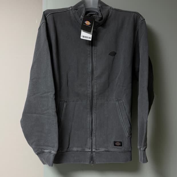 디키즈 - 가먼트 다이드 져지 트랙탑 (차콜)