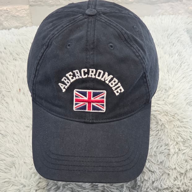 L7-8:아베크롬비 유니언잭 로고 코튼 캡 네이비 (58-60cm)