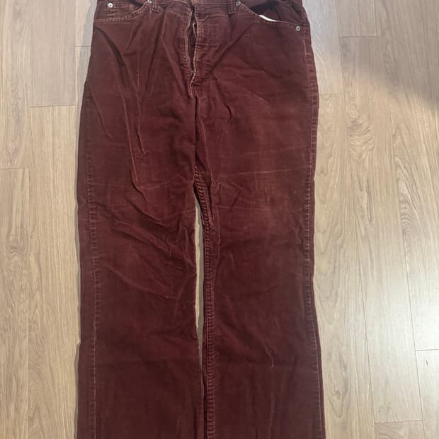 리바이스 코듀로이517 빈티지 버건디 36x31 (실제 체감 34x30)