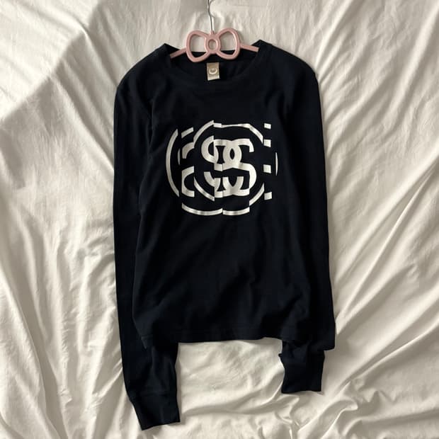 스투시 빅로고 올드 롱슬리브