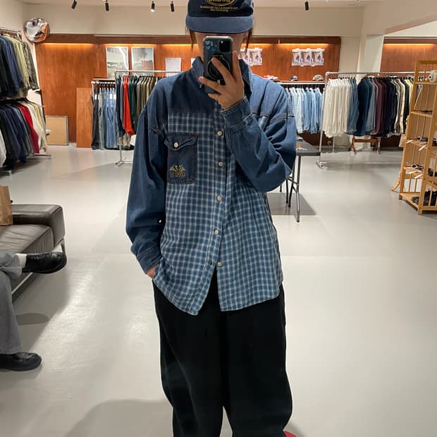 Vintage two pocket denim shirt 