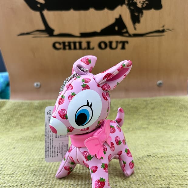 푸치 바비에 - 스트로베리 / 일본 빈티지 인형 키체인 키링