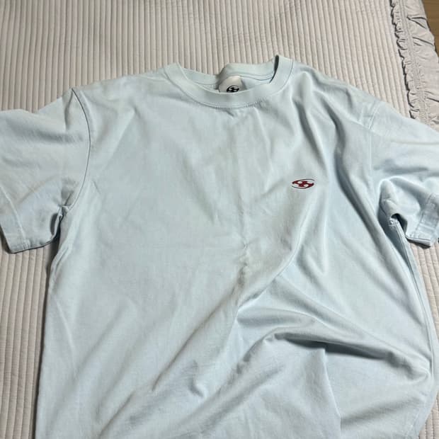 산산기어 스카이블루 반팔 티셔츠 2사이즈