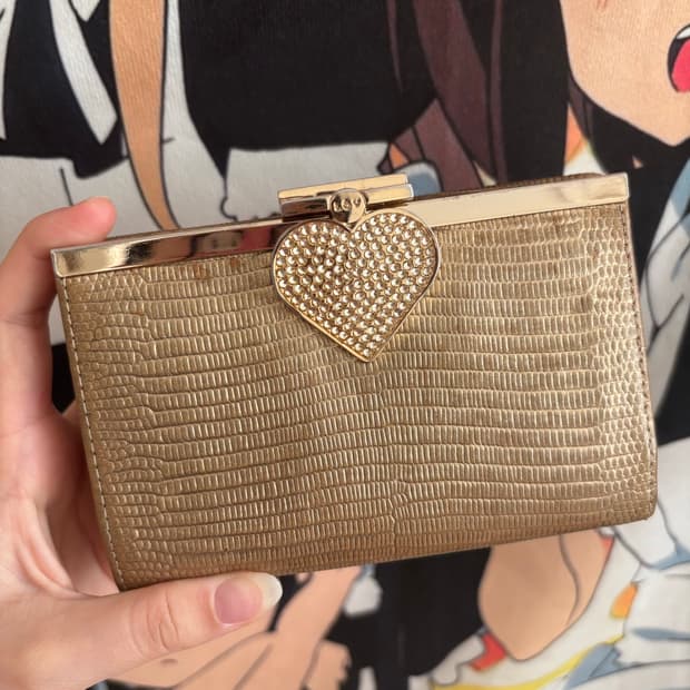 빈티지 희귀 골드 하트 러브캣 지갑 갸루깔 오네갸루 히메갸루 라떼갸루