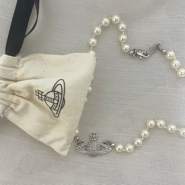 vivienne westwood 비비안웨스트우드 바스 릴리프 진주 초커