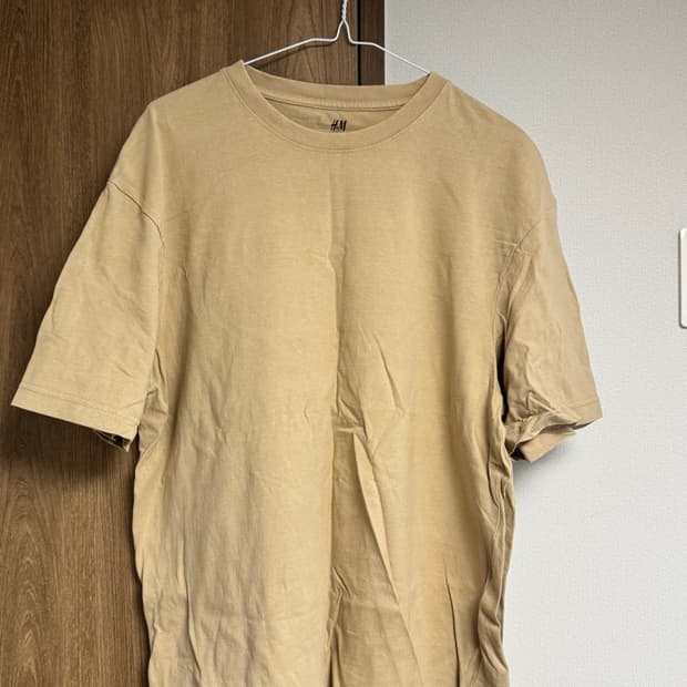 H&M 에이치엔엠 hnm 베이지 반팔티셔츠 L