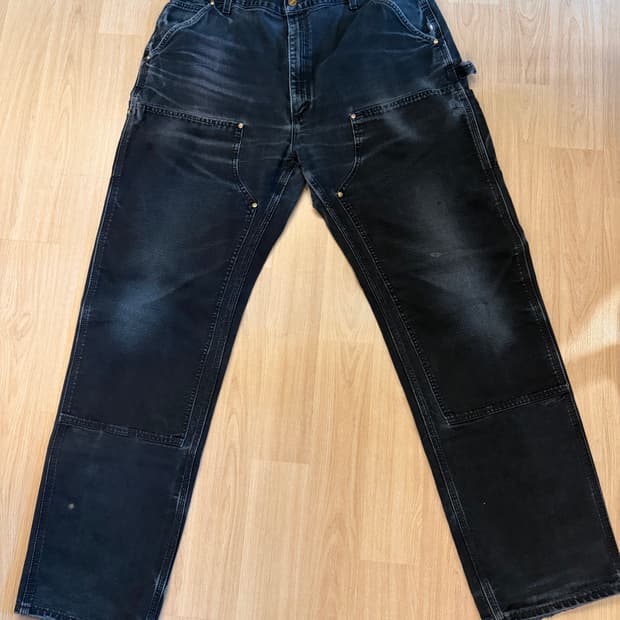OG USA Made 칼하트 블랙 더블니 칼하트 B01
