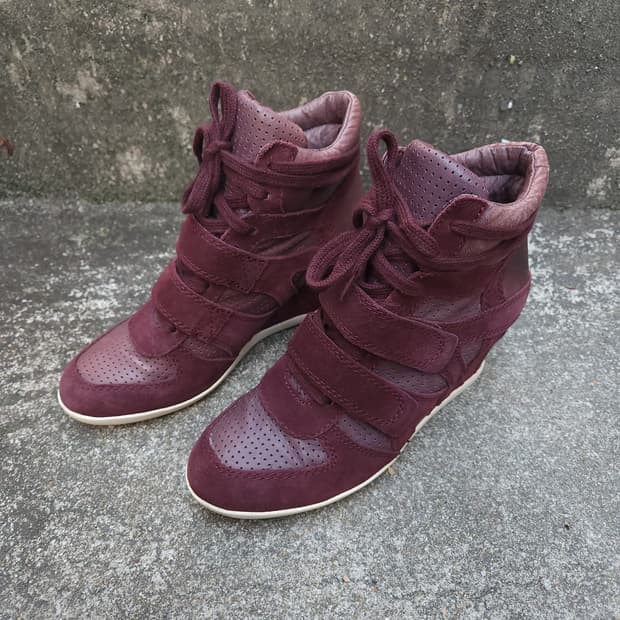 [37] ASH 스웨이드 웨지힐 스니커즈 (240)