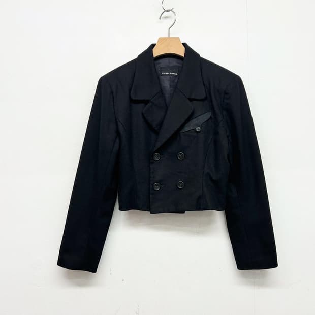 히스테릭글래머 크롭 블랙 자켓