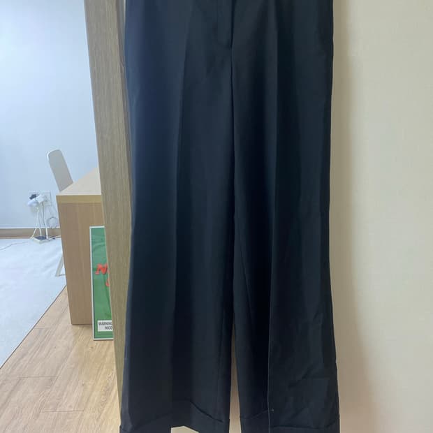 스텔라메카트니 블랙 울 팬츠 와이드팬츠 