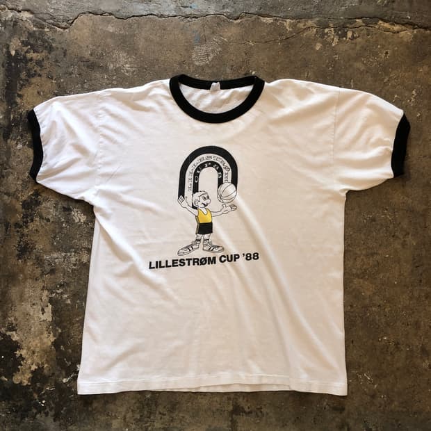 70s~90s Ringer T-shirt-XL