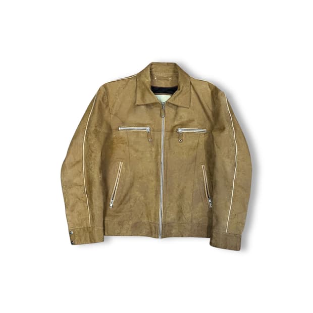 Licorice 레더 자켓