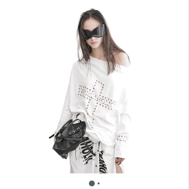 Kimyo CROSS PIERCING BATWING TEE