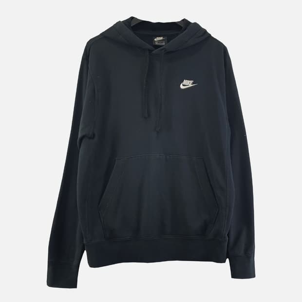 나이키 블랙 남자 후드티 S N7412