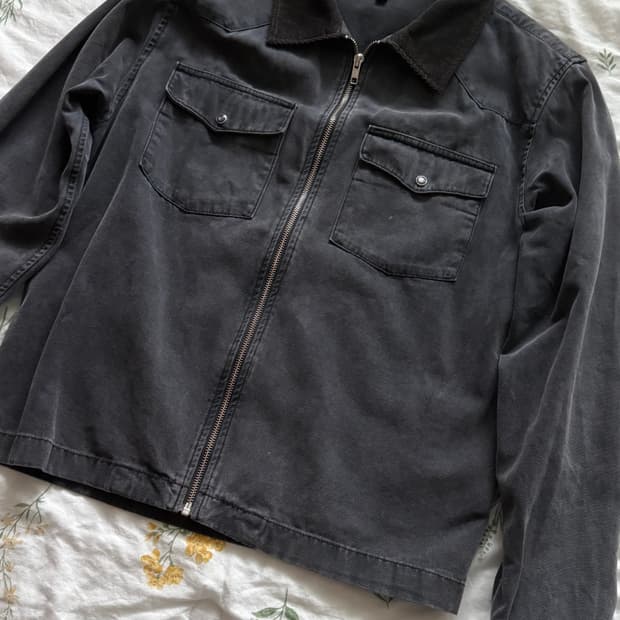 올드 스투시 집업 트러커 자켓