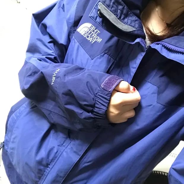 노스페이스 블루 바람막이 95