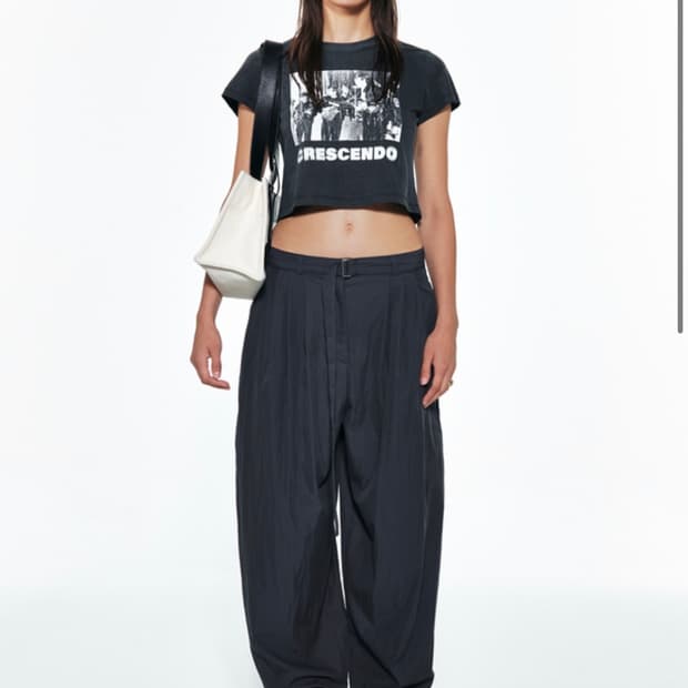 [새상품] 다이닛 벨티드 카고 팬츠 차콜