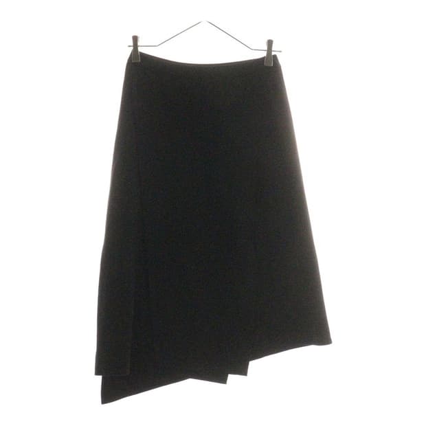 헬무트랭 레이어드 비대칭 스커트