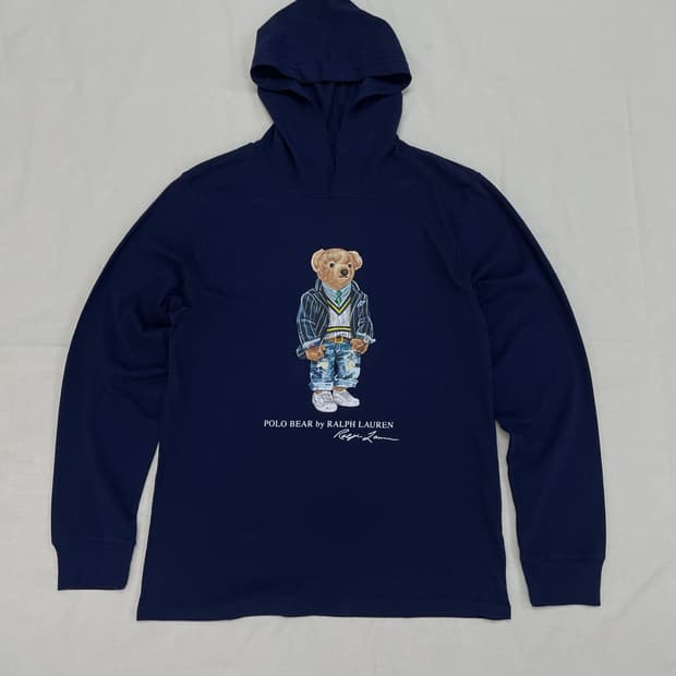 [L] 폴로 랄프로렌 베어 후드티셔츠
