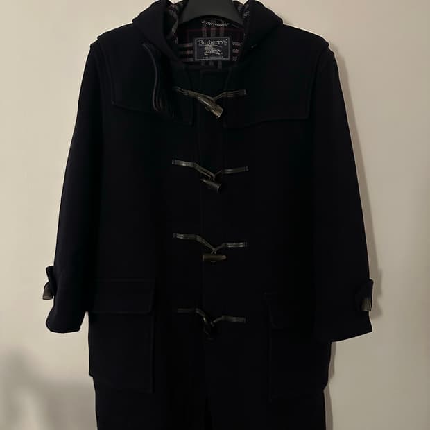 버버리 더플 코트 네이비 (made in England)