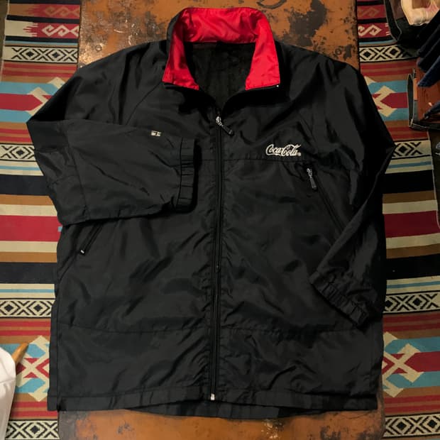 코카콜라 블랙 윈드브레이커 져지 남성 105 사이즈 