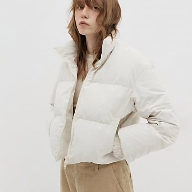 로우클래식 구스 숏패딩