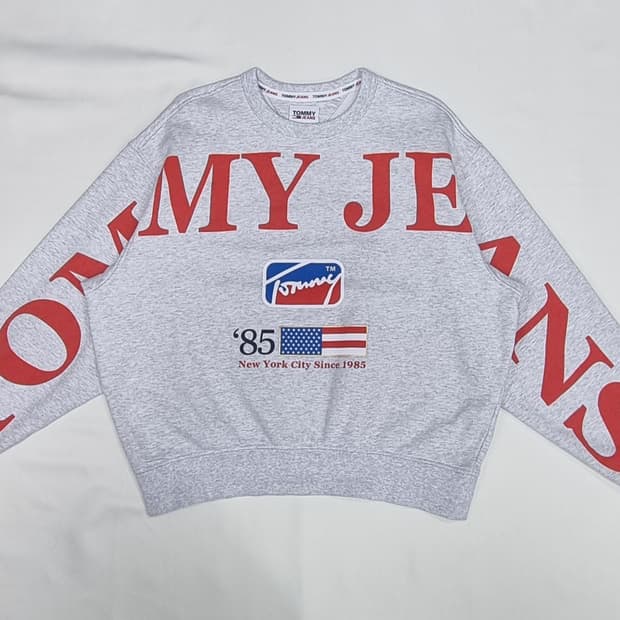 타미힐피거  진 레터링 맨투맨 S _ 공용, 여성추천