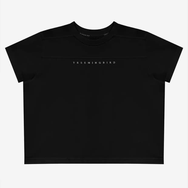 Logo Slit Crop T-Shirts