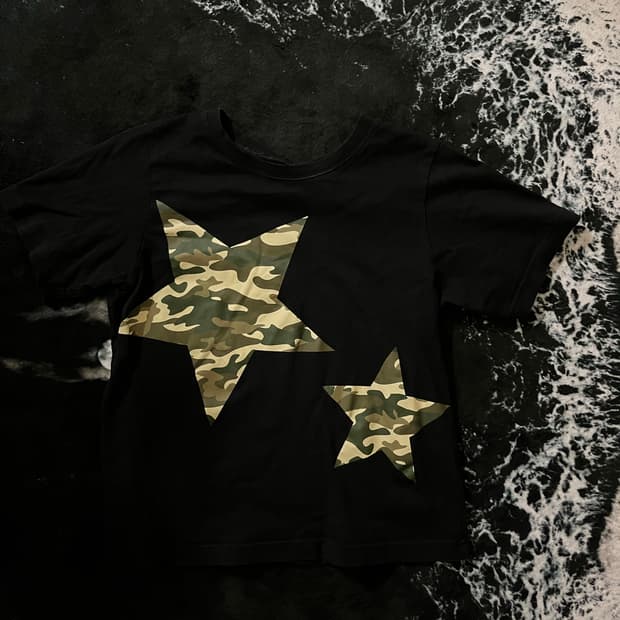 카모별 프린팅 반팔티