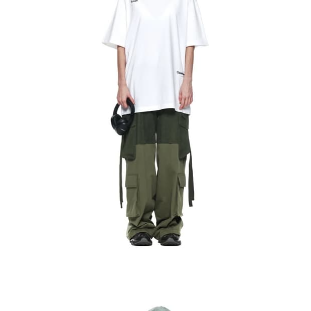 마뗑킴 카고팬츠 s mixed cargo pants