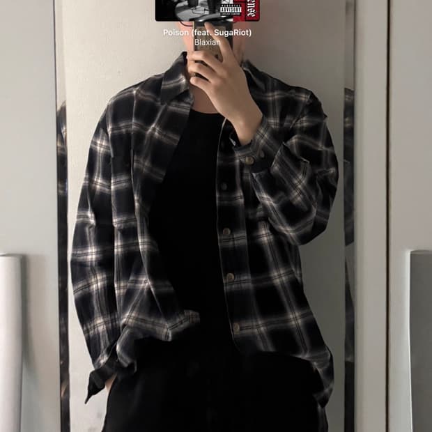 Compagno 체크 셔츠 xl