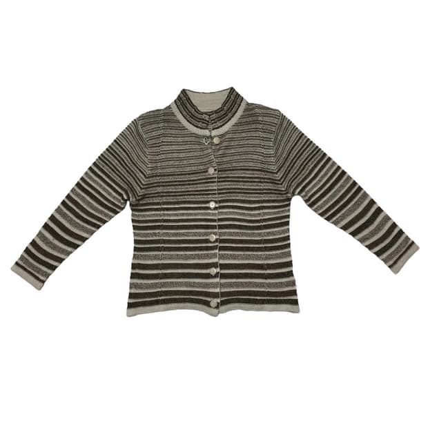 Brown knit cardigan