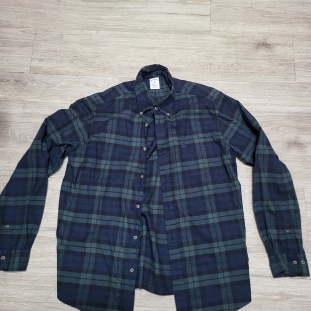 브룩스브라더스 플란넬 블랙와치 체크셔츠