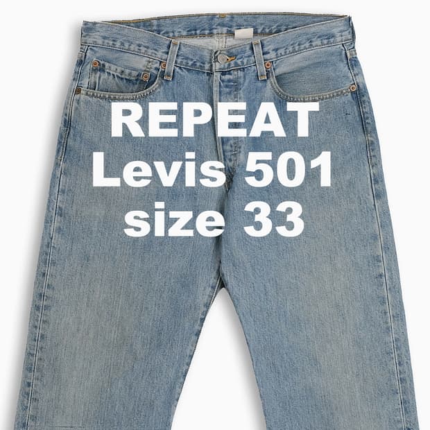 빈티지 리바이스 501 중청 33 인치 LV50134574