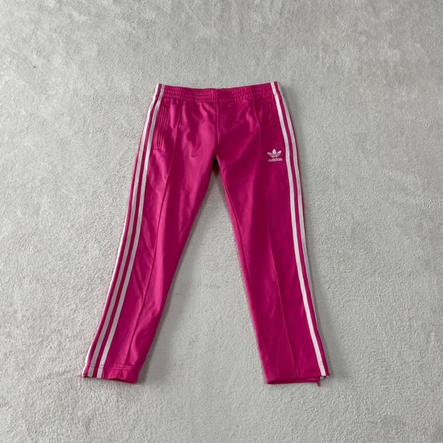 90 아디다스 여성 파이어버드 트레이닝 바지 핑크