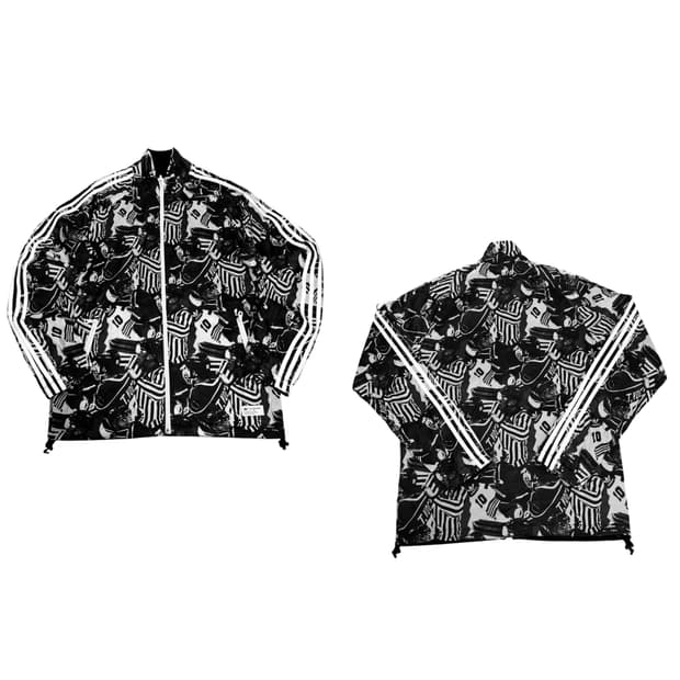 아디다스 오리지널 레트로패턴 리버시블 바람막이 자켓