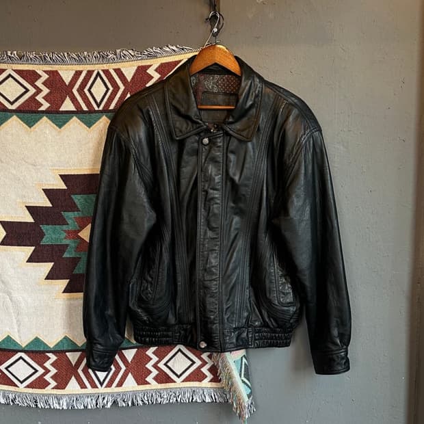 빈티지 양가죽 레더자켓