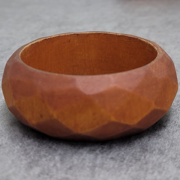 vintage wood bangle