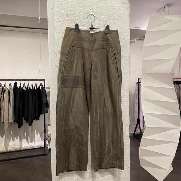 이세이미야케 패턴 오버사이즈 팬츠