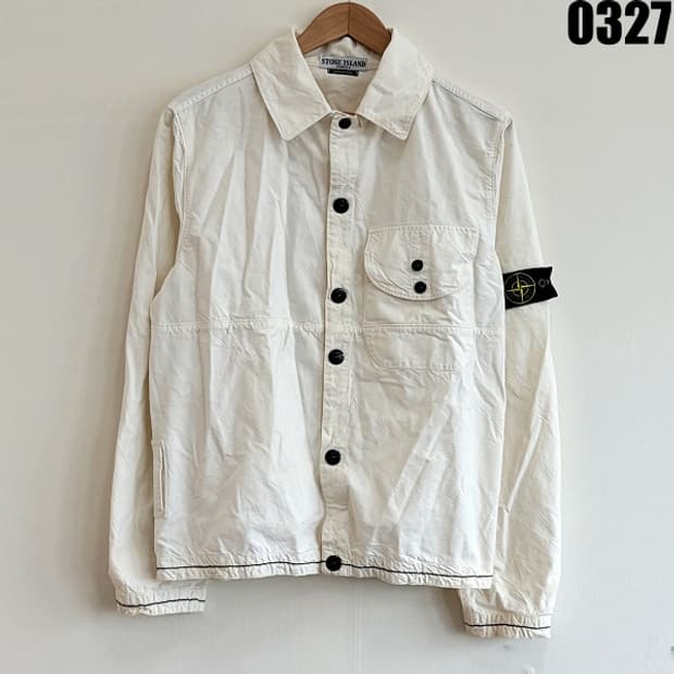 스톤아일랜드 코튼 오버셔츠 자켓 L 0327