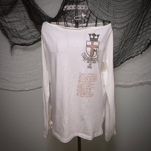 MICHEL KLEIN shirring off-shoulder T