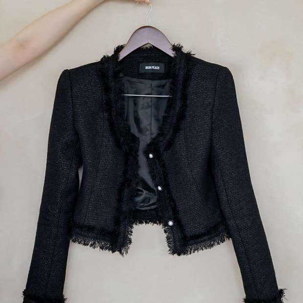 벨린 아틀리에 커브 트위드 자켓